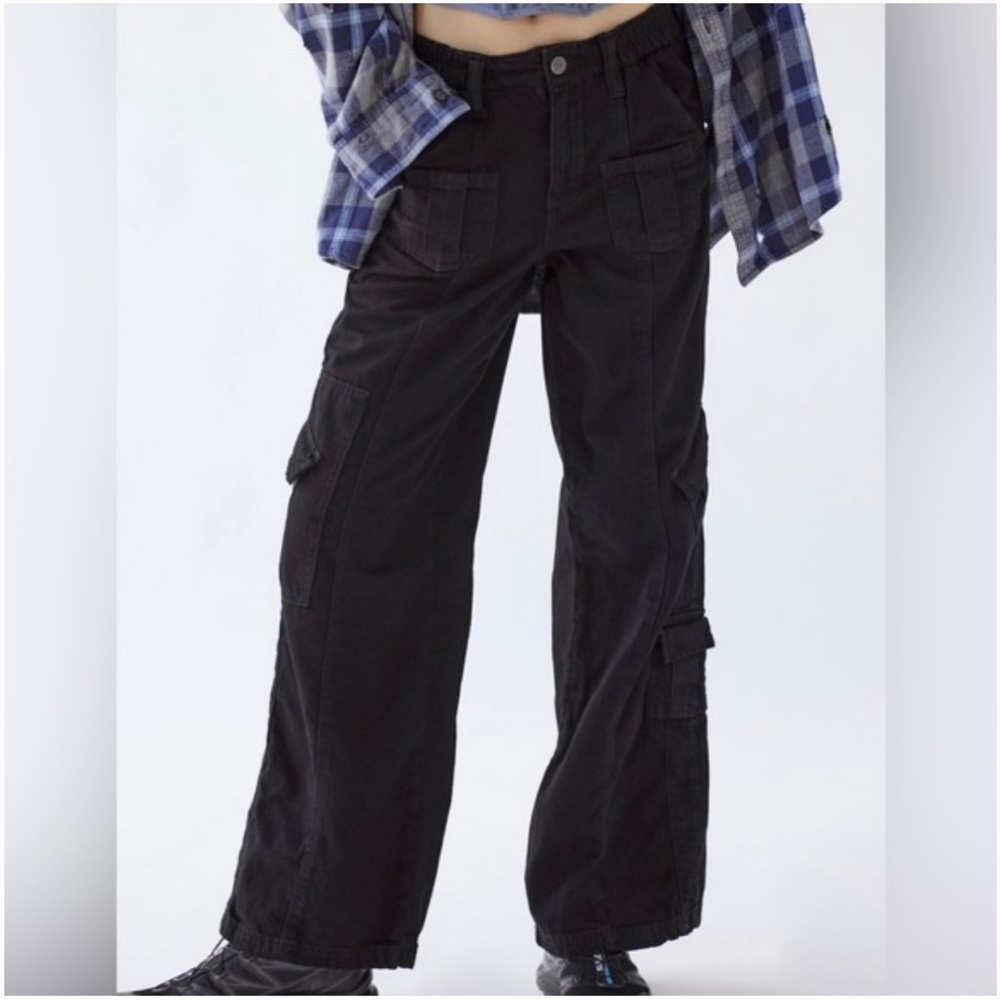 BDG Black Y2K Cargo Trousers